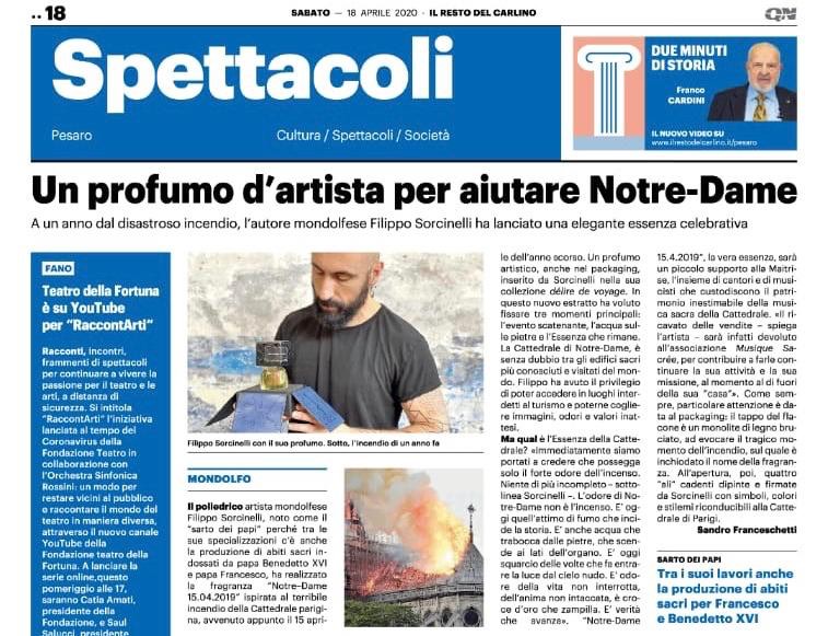 Io non mi converto... Fede, Arte e Bellezza sono la mia epidemia.

Grazie al Resto del Carlino e a Sandro Franceschetti.
#mondolfo #parigi #NotreDame