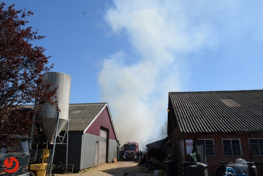 Veel rookontwikkeling bij brand in Zwagerbosch