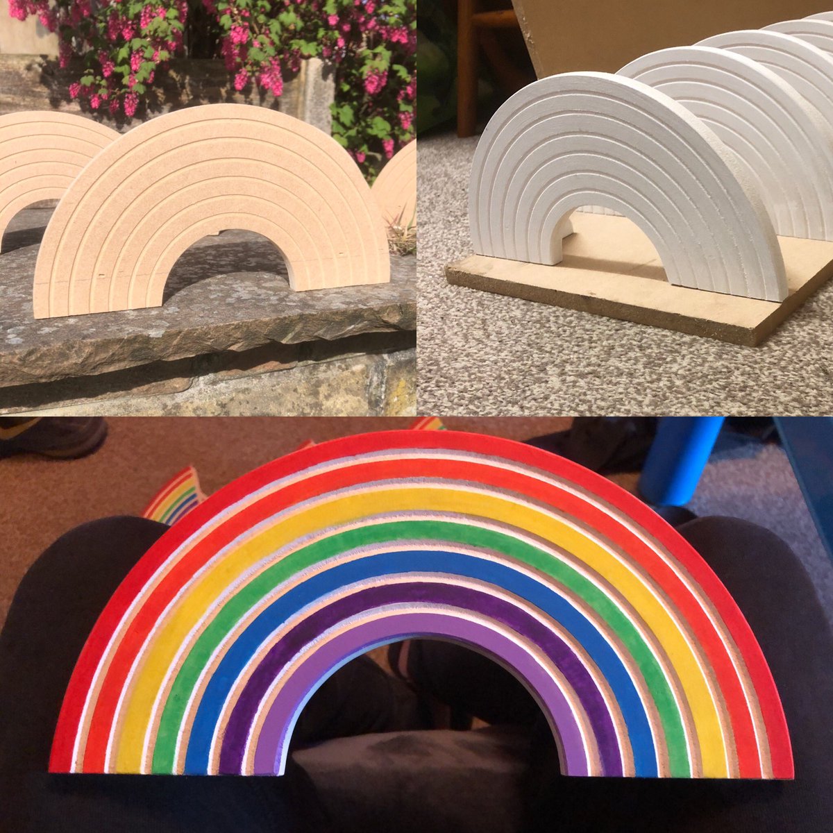 benleyland11's tweet photo. Made some of these for my children and the kids on my street. Originally made for kids to paint but had interest off adults too 🙈🤣👍🏽 message me if interested as I’m guna make some more. Prices start from £5 https://t.co/Z4GAWC0od6