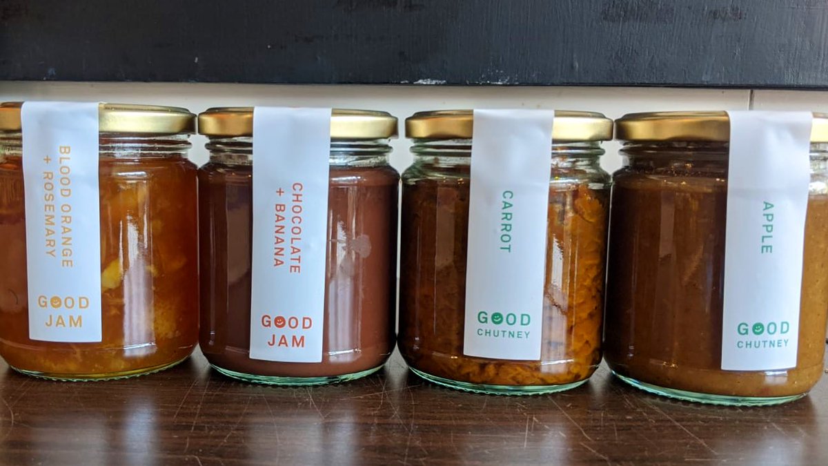 goodfoodstores's tweet photo. We’ve got new labels! 
Huge thanks to @kithumphrey for these snazzy designs making our jams &amp; chutneys feel reeealllllyyy goooooddddd!
#Snazzy #GoodLabels https://t.co/o3S2aUFC1z
