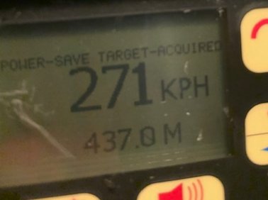 OPP_ER's tweet photo. Car passed OPP officer just before 12:30am on #Hwy417 eb, east of Hawkesbury. 271 km/hr in a 110 zone. Rear tire blew seconds later. Charged with Stunt, Careless and drive with cannabis readily available. Car impounded and DL seized for 7 days. ^bd https://t.co/rADiL8dIRH