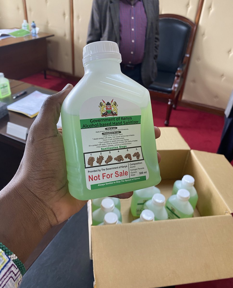 Uhurunomics's tweet photo. Retweet if you have NEVER seen these FREE G.O.K Sanitizers ! #coronaviruskenya

ifikie President.... https://t.co/wxEimfSPwn