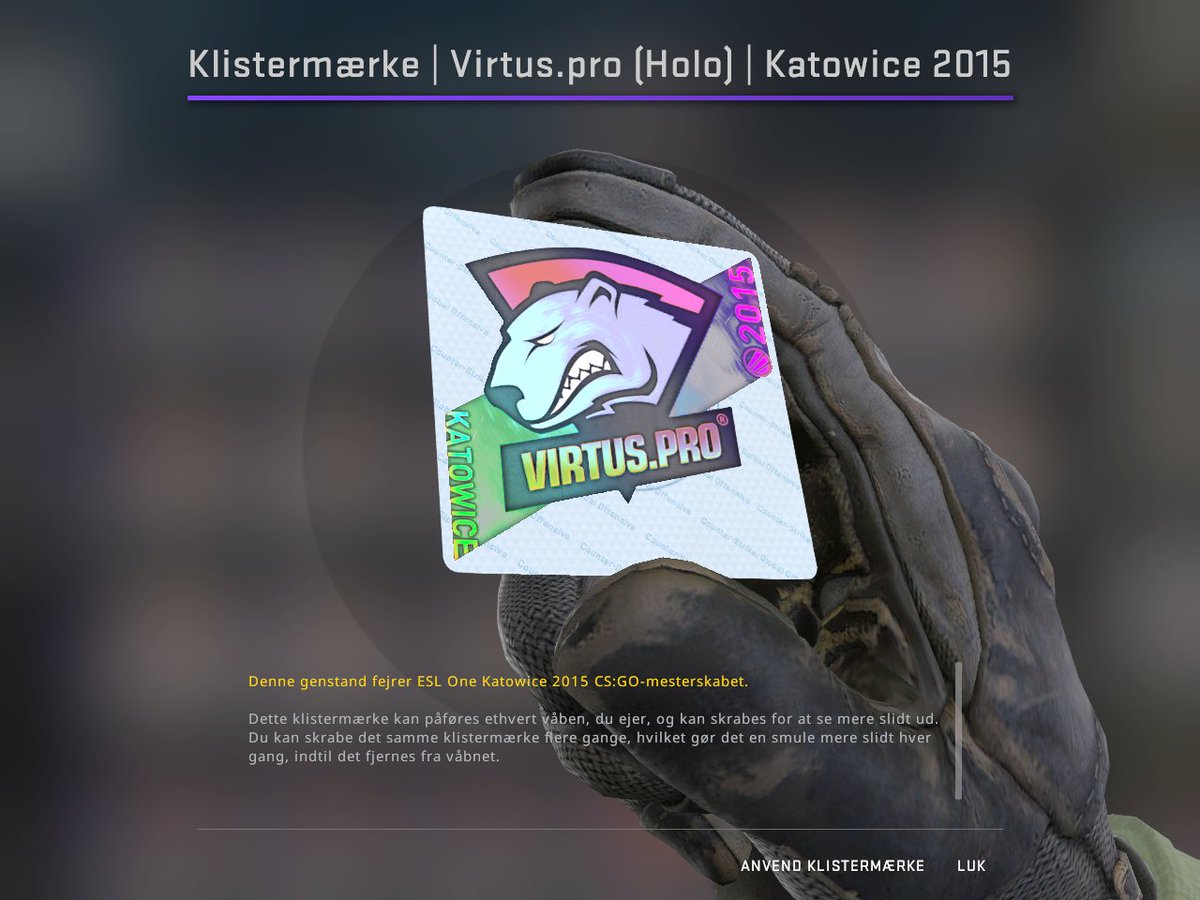 zipelCS's tweet image. Giving away this Virtus Pro Katowice 2015 (Holo) 🤠

To enter - just retweet. 

Picking a winner in 2 days with pickaw! (Monday) 

GL 🥳

also im buying skins axaxaxaxaxa