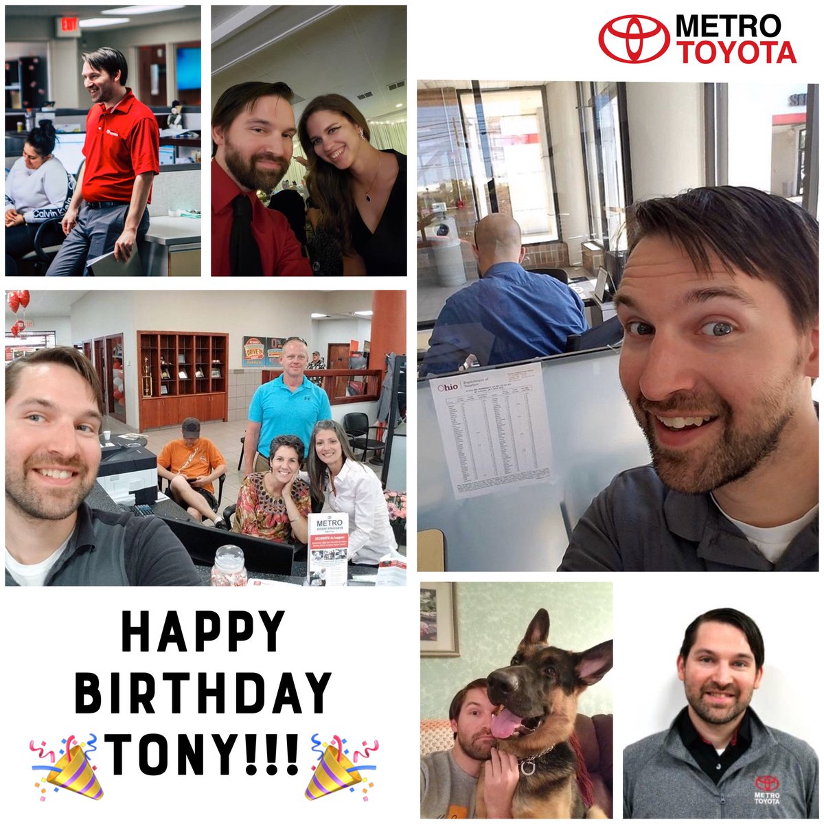 What a week of birthdays! 🎊

Wishing a happy birthday to the wonderful Tony Overman!  

Love your family at Metro Toyota ❤️

#MetroToyota #family #happybirthday #brookpark #toyotastrong #celebrate