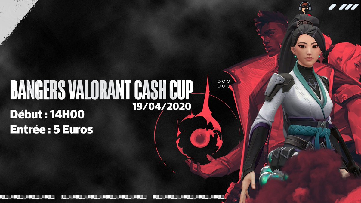[#VALORANT - #BANGERSCUP]

🏆 La 1ère édition de la 'BANGERS VALORANT MINI CASH CUP' aura lieu le 19 avril à 14h !

📝 Inscriptions à 21h ( 5€ par équipe ) !

💸 Le total de l'argent récolté grâce aux inscriptions sera remis aux vainqueurs du tournoi !

🔗discord.gg/XACJCK8
