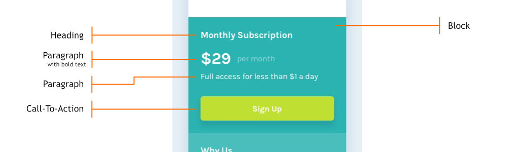 9/25 Like we did previously, below is that of "Monthly Subscription Block".NB: The result webpages are shown at a  #mobile view of 375px width.If you are on Chrome, use the shortcut Ctrl + Shift + I to access the Mobile View, and choose iPhone X preset. #webdev  #Webdesign