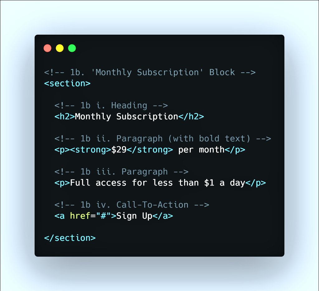 9/25 Like we did previously, below is that of "Monthly Subscription Block".NB: The result webpages are shown at a  #mobile view of 375px width.If you are on Chrome, use the shortcut Ctrl + Shift + I to access the Mobile View, and choose iPhone X preset. #webdev  #Webdesign