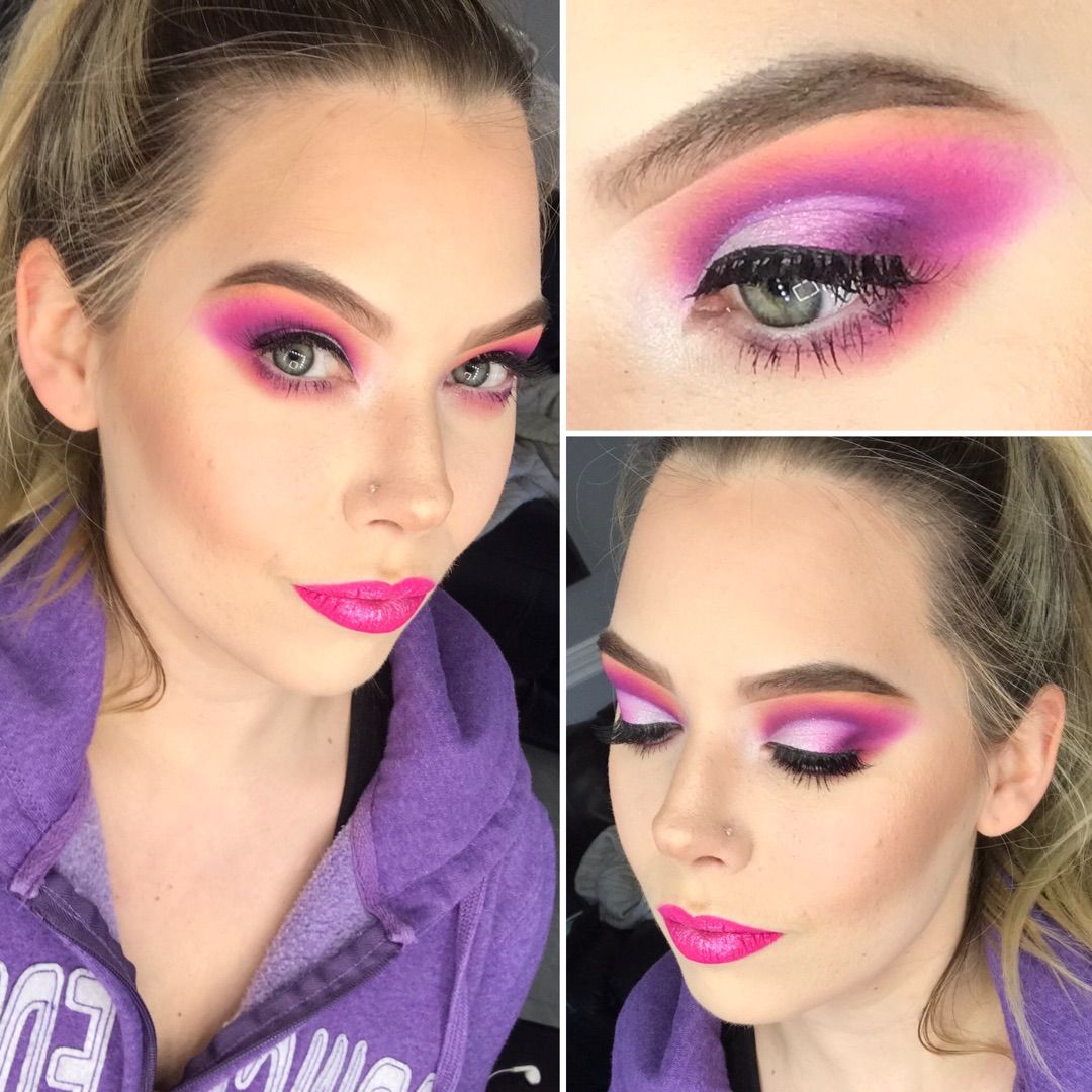 JessicaSallyAnn's tweet photo. Absolutely loved yesterday’s look🥰 pink and purple cut crease using #morphe palettes by James and Jeffree 💕 #morphebabe #makeup #beauty #SlayInside https://t.co/okDtTG1TII https://t.co/RQbuoHa9hO