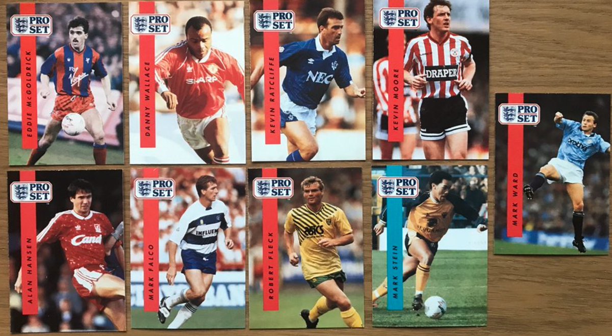 Pack 11 opened  #ProSetChallengeMcGoldrick  @CPFC Wallace  @ManUtd Ratcliffe  @Everton Moore  @SouthamptonFC Hansen (swap)  @lfcFalco  @QPR Fleck  @NorwichCityFC Stein  @OUFCOfficial Ward  @ManCity  #cpfc  #manutd  #EvertonFC  #saintsfc  #lfc  #qpr  #ncfc  #oufc  #mancity