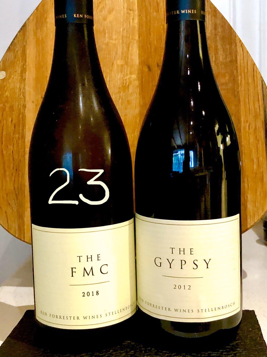 DPJ1963's tweet photo. Day23 of #Covid19inSA #LockdownSA wine choices:
Decided to sup with the legendary @KFwines tonight -
#TheFMC 2018 and
#TheGypsy 2012
World class wines as always. Thx Ken 🍷👌🏽👍🏼👏🏼🙏🏻 https://t.co/GhYyUC6WFI