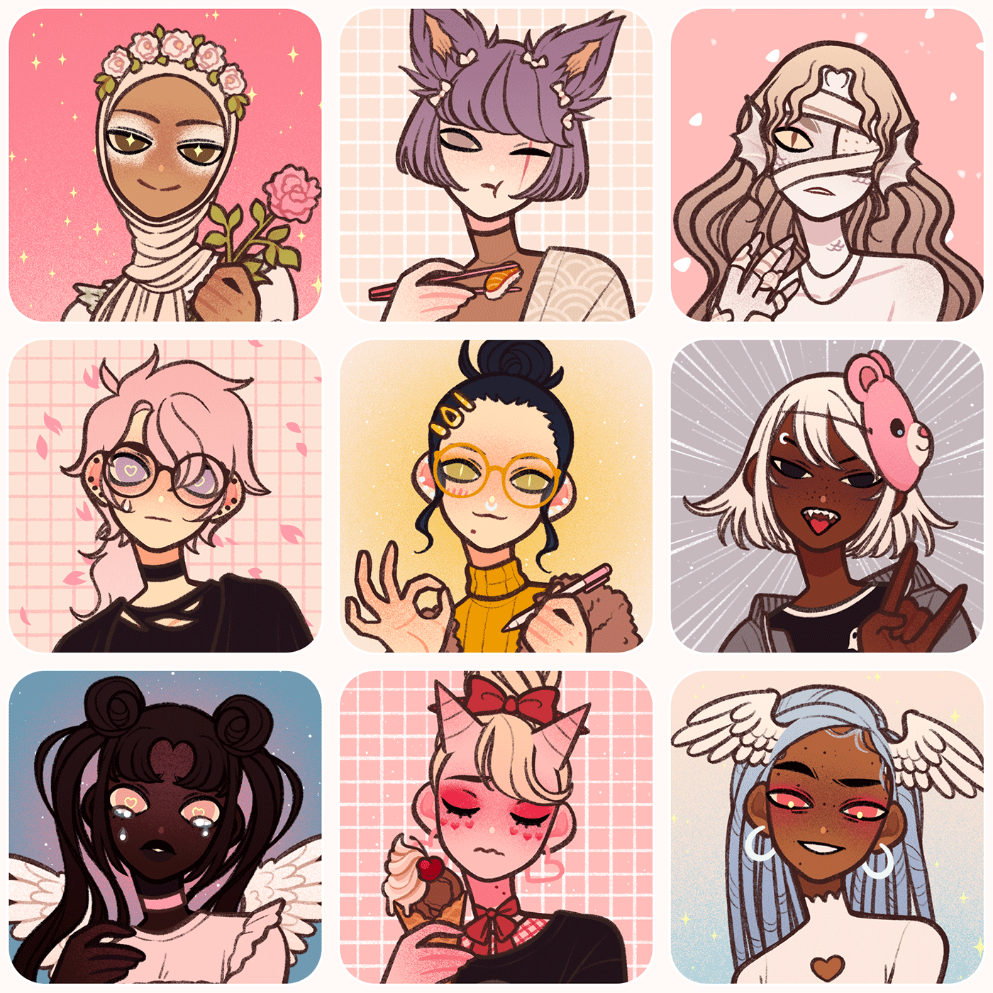 sitting avatar maker|Picrew