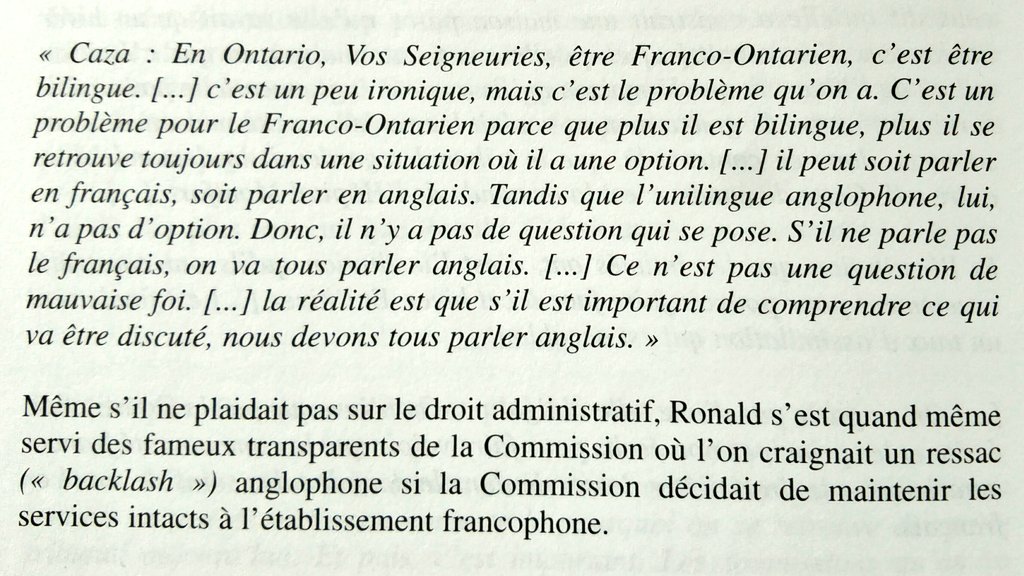 FVennePROF's tweet photo. Fin de lecture de MONTFORT, LA LUTTE D'UN PEUPLE par Michel Gratton via #CFORP @LeCentrefranco @FondationHM @hopitalmontfort #Vanier #Ottawa

"Vivre en français, être francophone, c'est un effort de chaque jour." 
Me Ronald Caza @cazasaikaley #SOSMontfort #Ontario #ONpoli #onfr https://t.co/xM29GC7pWC
