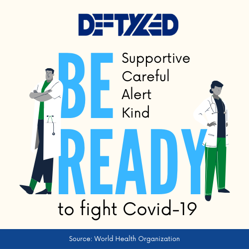 Deftyled's tweet photo. Be Supportive, Be Careful, Be Alert, Be Kind &amp; Be Ready to fight COVID-19...
#Deftyled #GetDeftyled #COVID19 #Coronavirus https://t.co/OsIEh59aBl