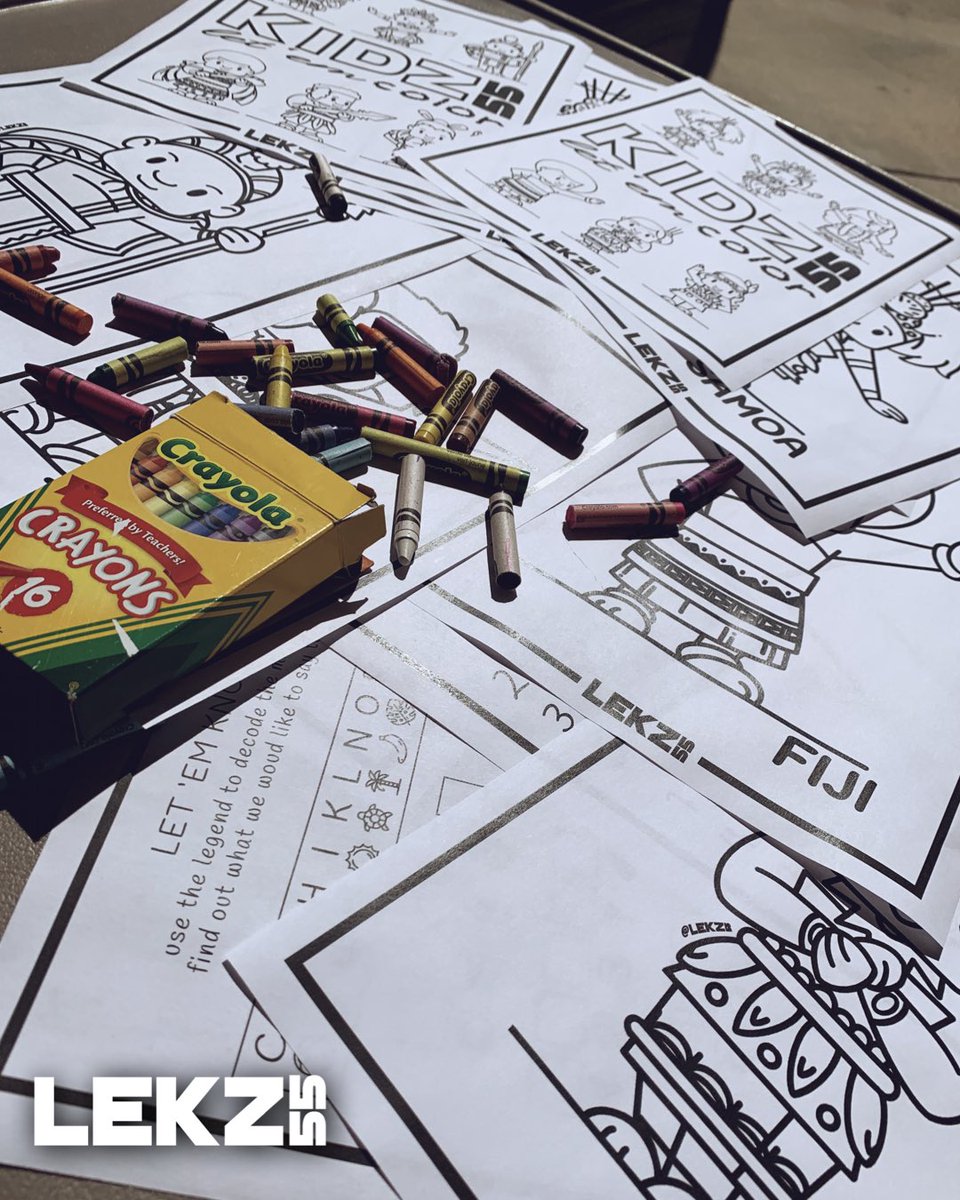 lekz55's tweet photo. Introducing our KIDZ55 COLORING ACTIVITY BOOK!! 😁😁
For all our new home school teachers, this ones for you! Haha Filled with different KIDZ55 characters to color and activities to do we hope this can help our families create and learn a little about some of our cultures 😊 https://t.co/la56tiCe36