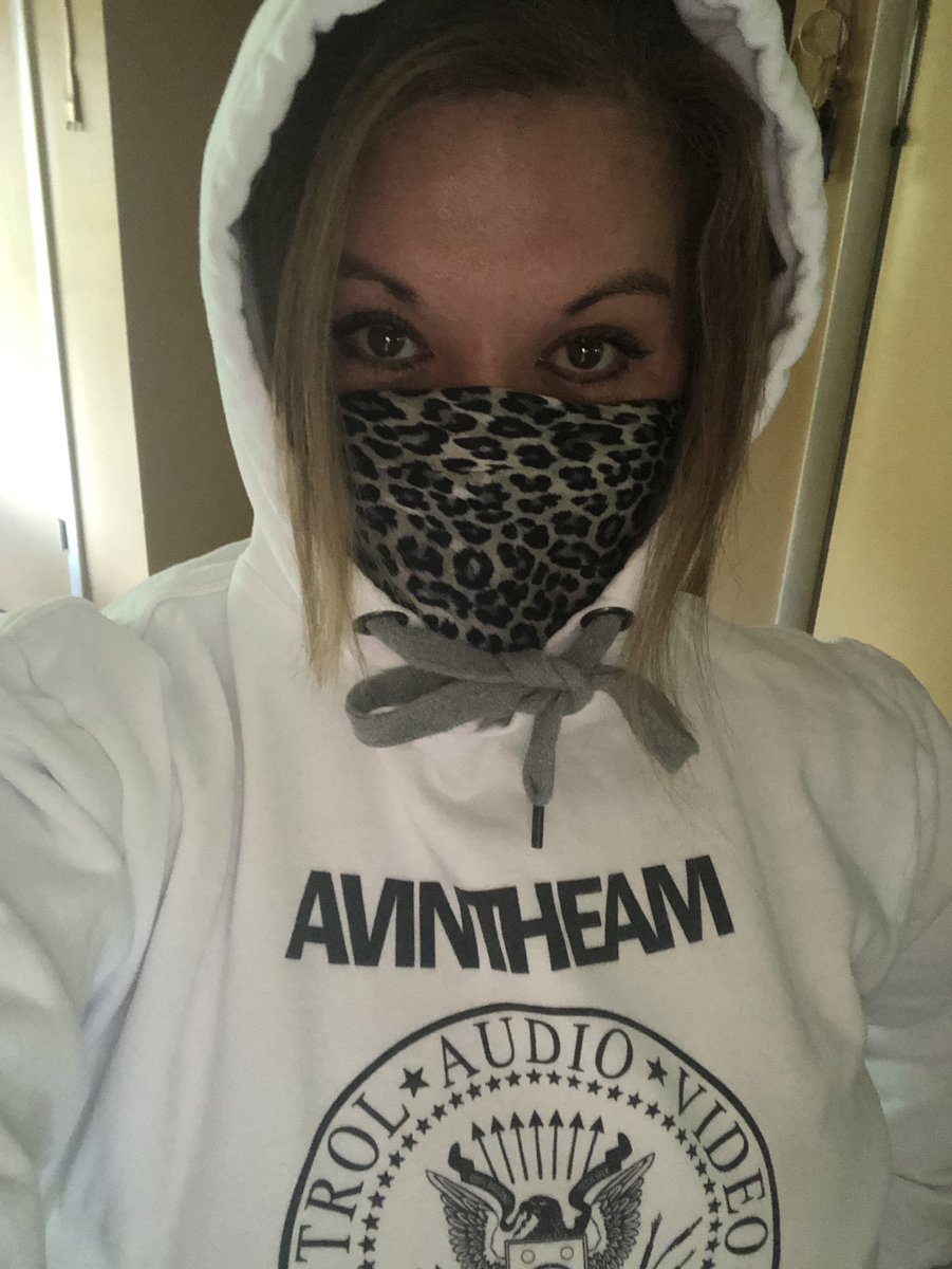 #AVinTheAM #avswag keeping me safe #SaturdayVibes @chris_neto’s creation. ❤️ Get your exercise on!