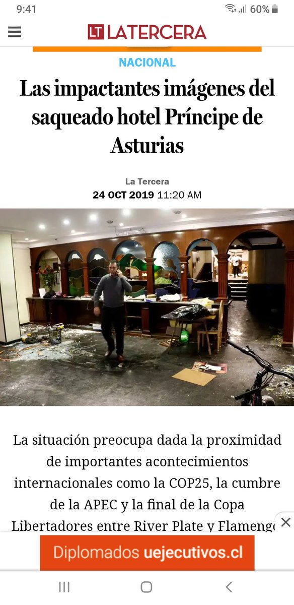 Información de la época respecto a la quema de este hotel.