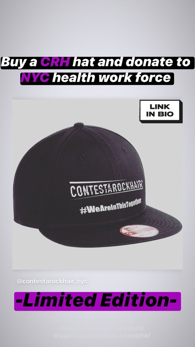 DomiziSimone's tweet photo. Hey! In our own way, we are trying to support health workers! Jump right in and buy a CRH Hat to donate! Link is here: https://t.co/Q79jo35Lvn  Thank you! 🙏🏼#WeAreAllInThisTogether #onelovenyc #MayorsFundToAdvanceNyCity @NYCMayor https://t.co/EMMRwa4nlf
