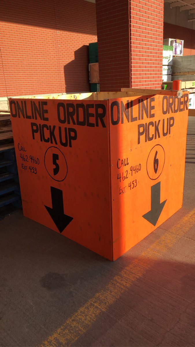 HomeDepot7233's tweet photo. Thank you Fredericton for your patience, support and understanding. You have taken so well to our Pick Up Curbside option that we have added four parking stall spot to get your orders to your vehicle. #interconnectedretail https://t.co/SvcP2IvEXg