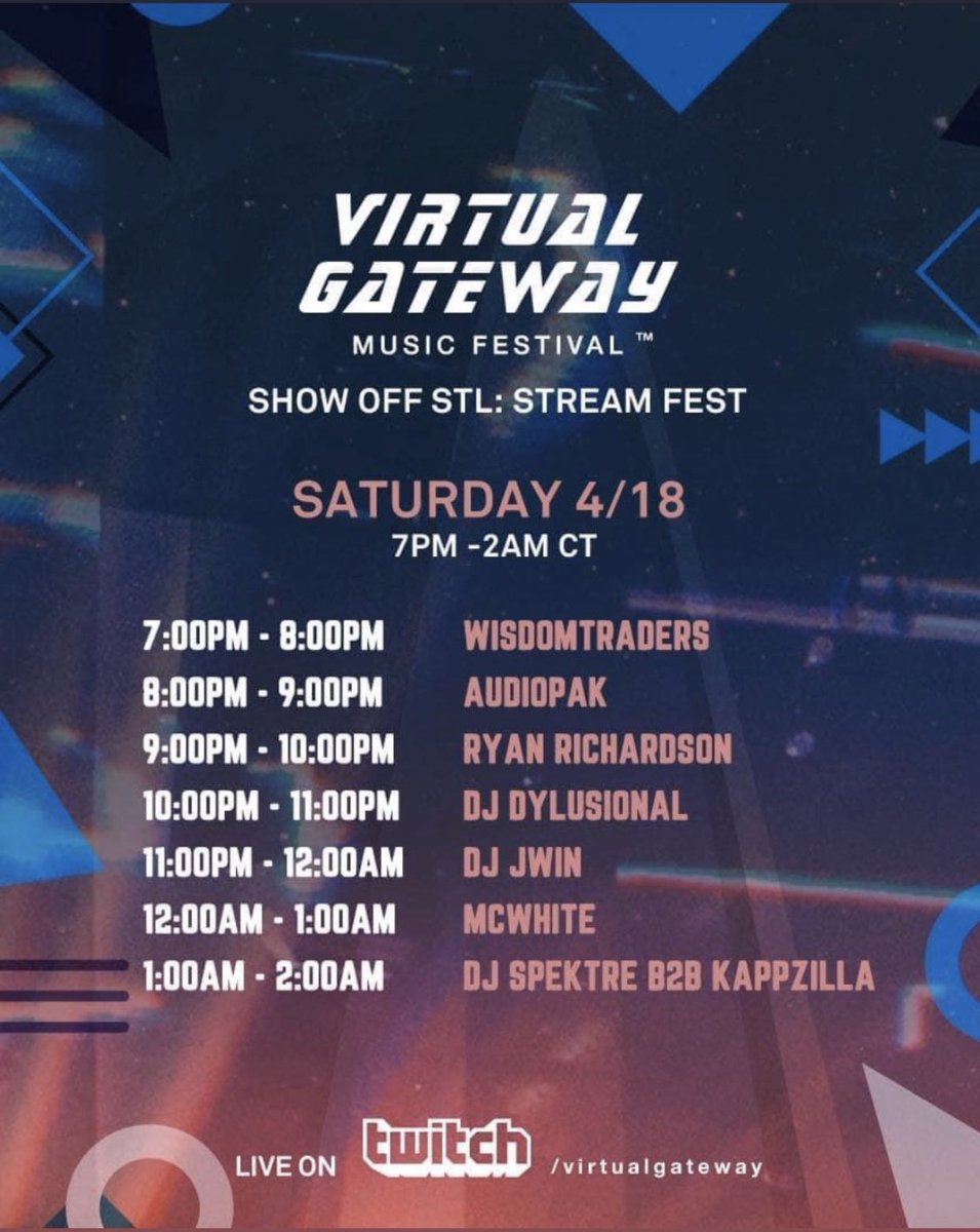 AudioPak's tweet photo. Virtual Gateway Live Stream Tonight on Twitch 8PM CST/9PM EST/ 6PM PST‼️ See you there 🐺 #partywiththepak https://t.co/NNUDXOs6ja