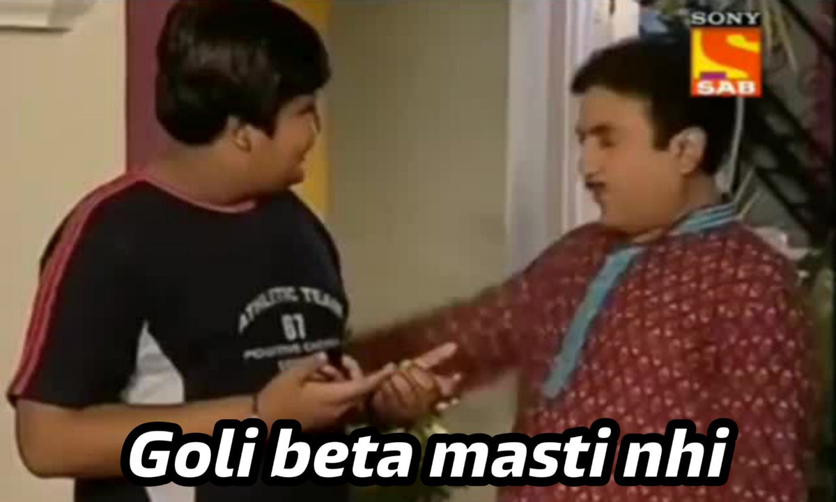 Vishal on Twitter: "Goli beta masti nhi..(a thread) (You can also join)" / Twitter