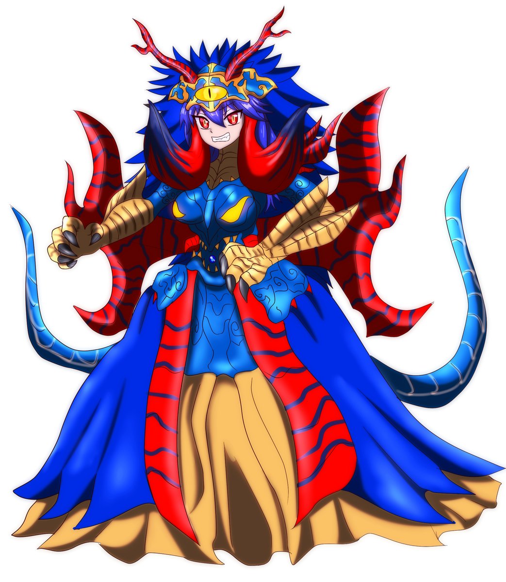 邪神魔獣グリムドを擬人化してみました。 #ウルトラマンタイガ #ニュー