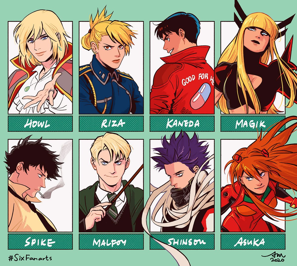 #SixFanarts!
I made it 8... with a haikyuu only version as well? 