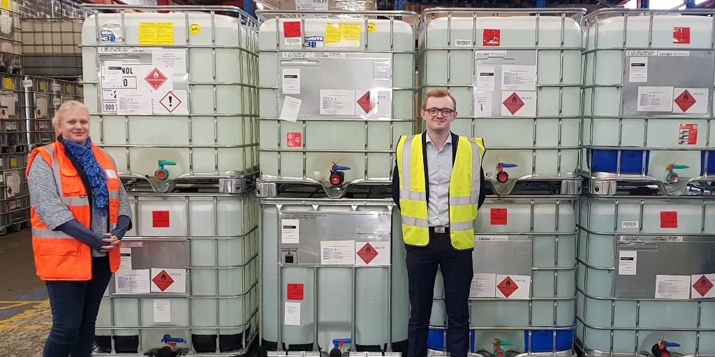 A big thank you to <a href="/PenderynWhisky/">Penderyn Distillery</a> for producing much needed hand sanitiser for our NHS. The first batch is on its way to hospitals.

We’re incredibly proud of business all over Wales who are stepping up and adapting operations to support us in responding to #coronavirus.