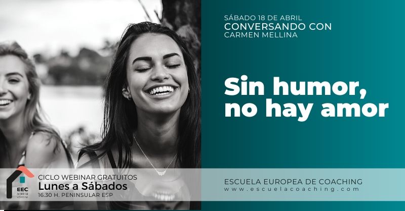El #humor y el #amor pueden ser claves para gestionar de forma efectiva esta crisis, el #confinamiento. 

Carmen Mellina, coach en EEC, comparte en directo en el webinar del ciclo #conversandocon #eecabrelaventana sus ideas 

Te apuntas? bit.ly/2U6U7V2 <a href="/MellinaCarmen/">Carmen Mellina</a>