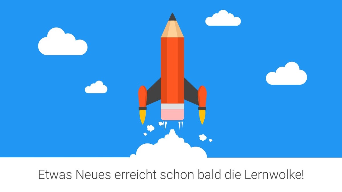 🔵🔵🔵Besuche lernwolke.ch ☁️ und bereite dich auf das Neue vor, das kommen wird 🚀.
Du darfst es nicht verpassen 🤩🤩!!!

🗣 Weitererzählen: Lernwolke GRATIS bis zu den Sommerferien. #Covid_19 - Bitte #StayHome 🙏