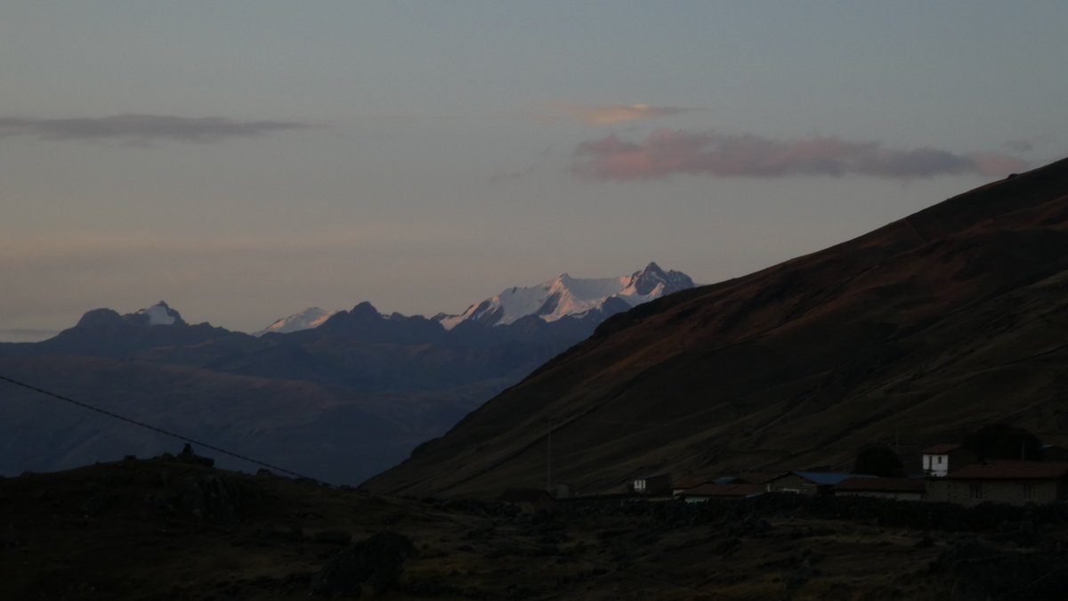 cooper_kerry's tweet photo. #virtualPeru day 7, a drive away from Cusco, we stop in Tinke for lunch, gas & to arrange some horses, then (finally) we're camping in the mountains! A beautiful but cold site, a small lodge (reminding me of Nepal) & altitude! I think we're 4400m, it hailed a little then bed. https://t.co/7hVJANi2aQ