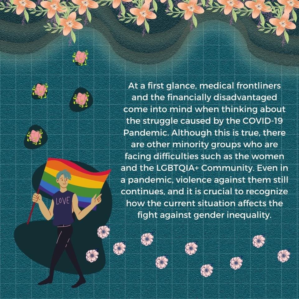 theinitiativeph's tweet photo. For the next installment of TIPH's COVID-19 Awareness Campaign, Ryan Rivera highlights women and the LGBTQIA+ community amid the pandemic. Read the full article here: https://t.co/GuObxt5jG4.

#InformPH

Pubmat by: Enrico Peliño
Caption and Article by: Ryan Rivera https://t.co/pKlUWNwFXr