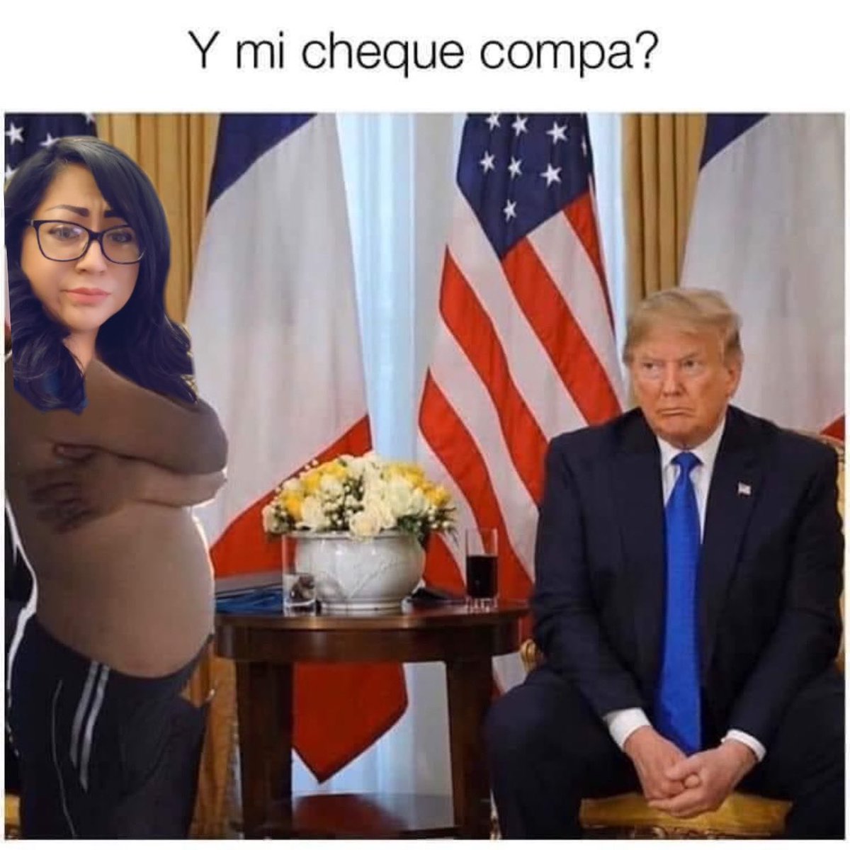 pattyreal11tx's tweet photo. Still no check, just here patiently waiting in the Oval Office! Lol ๐ #stimuluscheck #nothingtodobutwait #itsjustgoingtogotowardsmydownpaymentanyways #elpaso #allinep #epstateofmind #itsallgoodep ๐คท๐ปโโ๏ธ๐๐คฃ https://t.co/aM2KIeBeip