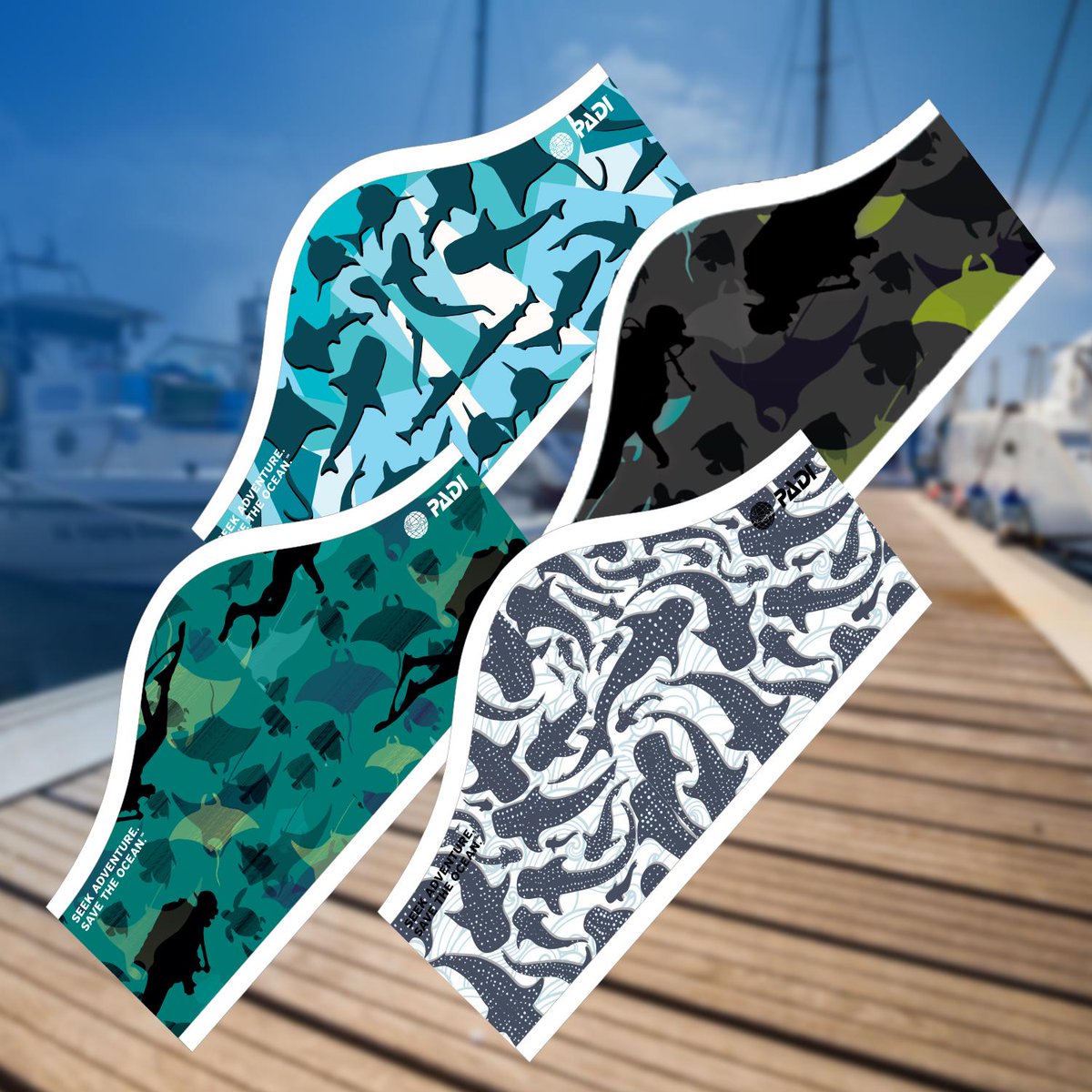 PADI's tweet photo. Reusable, washable, and sustainable face masks made from ocean plastic. Order here: https://t.co/EcNPQO7mNx 

To serve our community and the oceans we dive in, PADI is not making any profit from the sale of these masks – the price you pay is our actual cost. https://t.co/0TBmOUSK9M