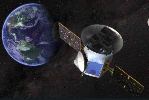 SpaceSet_org's tweet photo. On this day, The TESS spacecraft launched. As it orbits Earth and the moon, NASA’s Transiting Exoplanet Survey Satellite will hunt for planets circling distant stars. In September it returned its first survey of one patch of sky containing 73 stars that planets might orbit. https://t.co/DiU00PkKTD