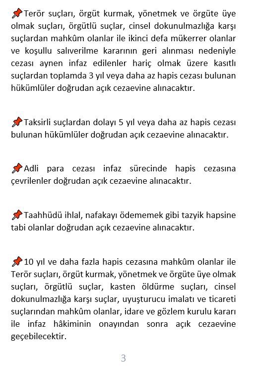Avmerttekin's tweet photo. YENİ İNFAZ YASASI İLE İLGİLİ MERAK EDİLENLER-1 https://t.co/uqg6DKNqMO