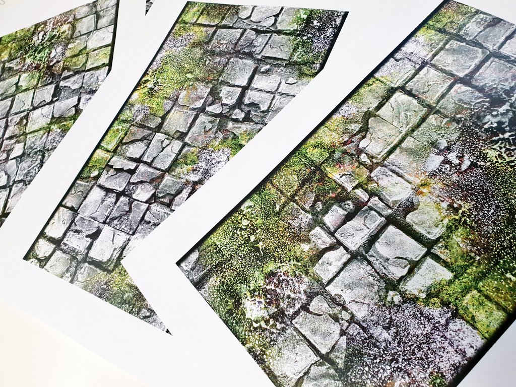 CustomTerrain's tweet image. All new Ancient Ruined Road print-and-play terrain coming soon! Also doubles as a dungeon floor. Easily add a road to your table, high-res, full colour, extreme detail #tabletopgames #tabletoprpg #ttrpg #rpg #dnd5e #28mm #wargames #warhammer #warmongers #wargaming #pathfinder