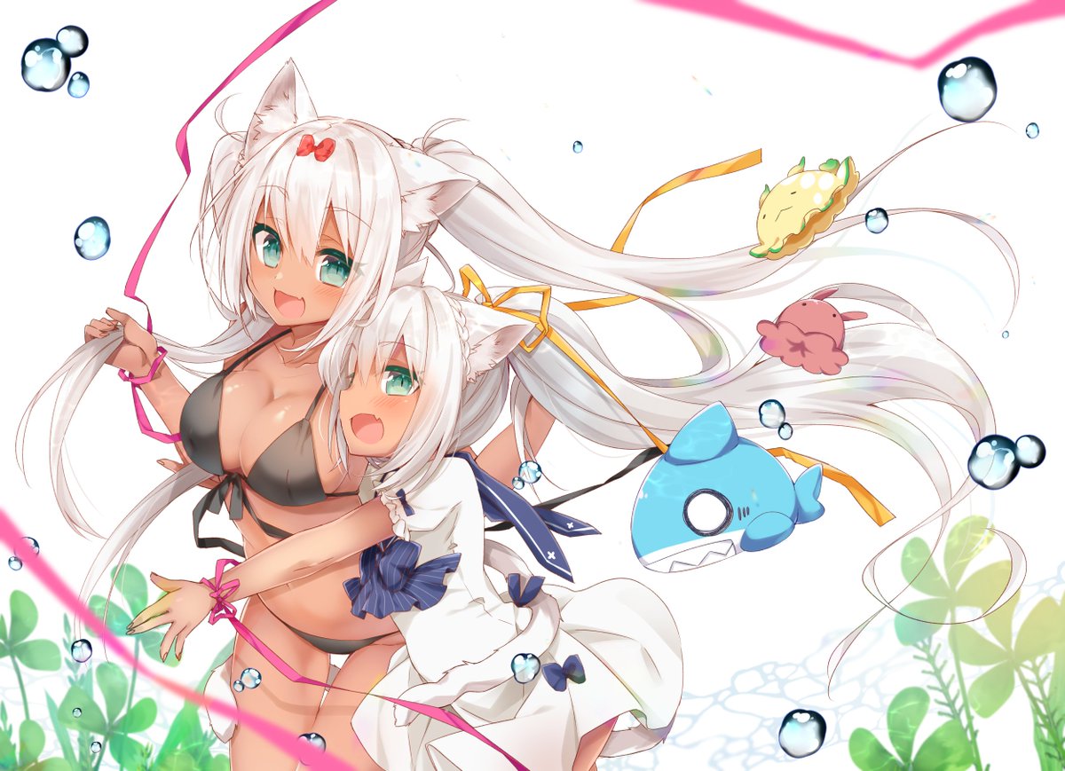 「#絵描き繫がれ

バトン回してもらいました!りんさんありがと～!
ケモミミっ娘ば」|まお🐺5/5コミティア【さ39a】のイラスト
