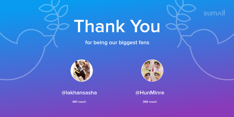 natasha10536680's tweet photo. Our biggest fans this week: lakhansasha, HunMinre. Thank you! via https://t.co/yuXPzZj3gv https://t.co/MRm7zQTc2M