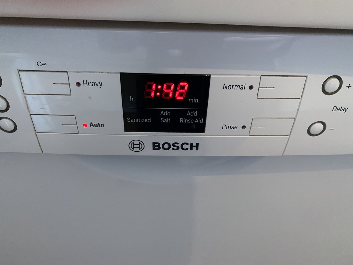 Dishwasher working