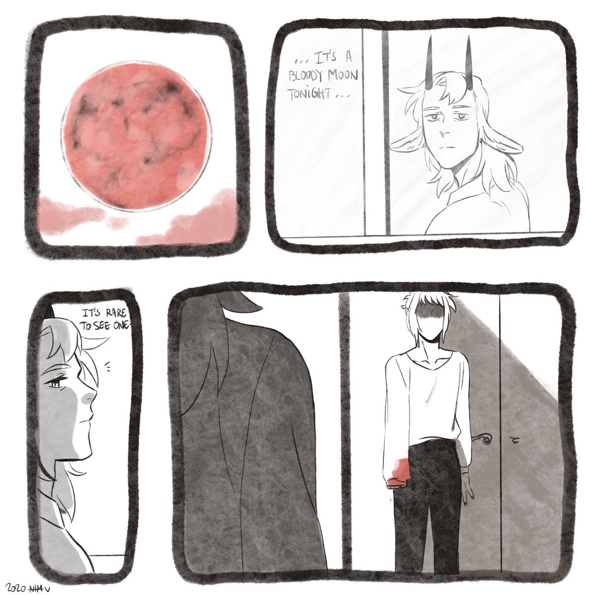 Yet an other comic « Blood moon »
1/2

#万圣街 #allsaintsstreet #willcolas 