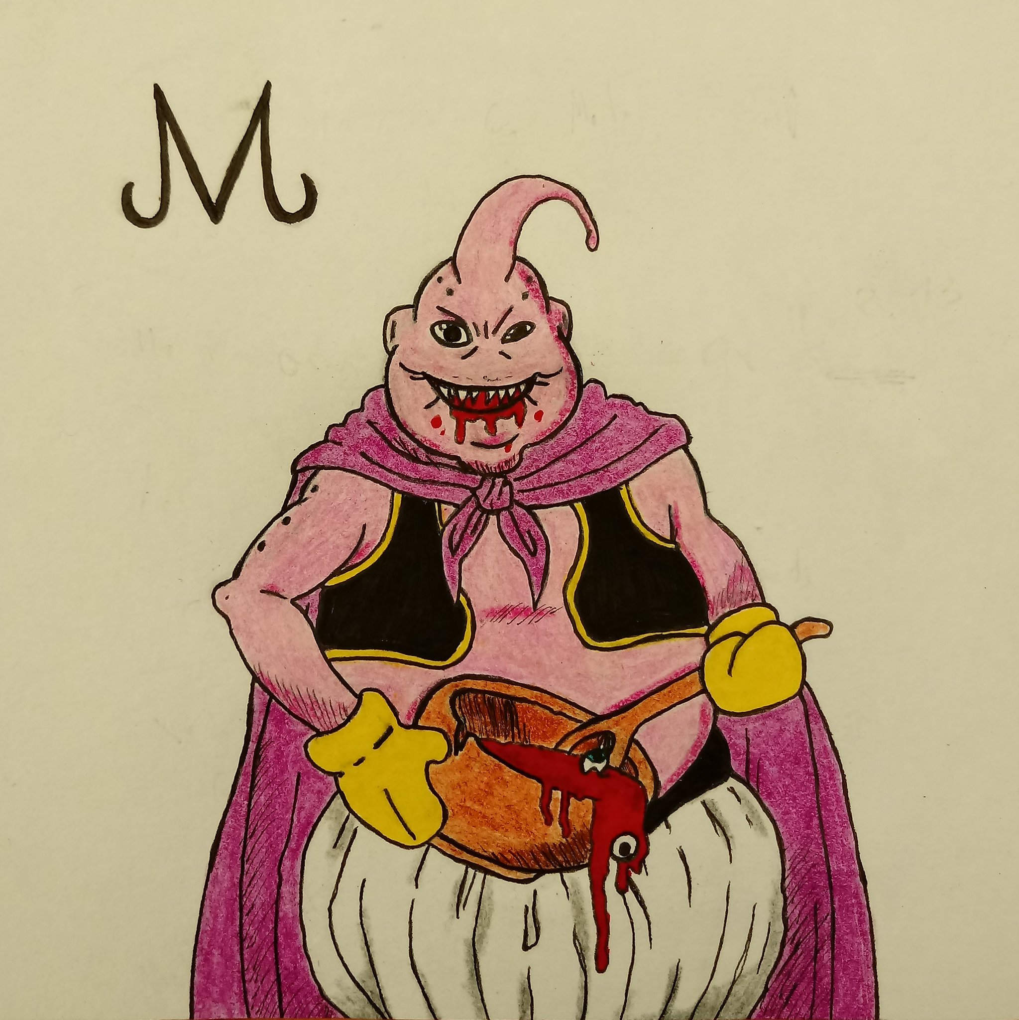 Majin Boo  Dragon ball super artwork, Dbz drawings, Dragon ball