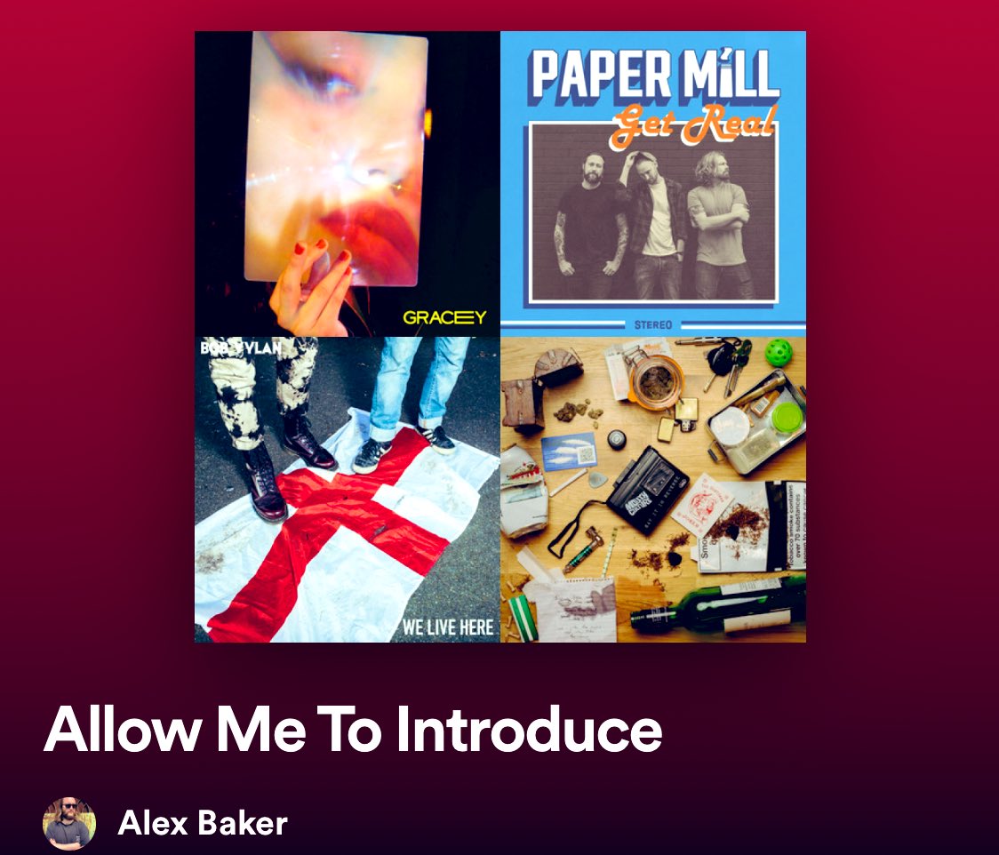 If you use Spotify, then come check out and follow my new music playlist “Allow Me To Introduce”. 🙌🏼

open.spotify.com/playlist/5x1aj…
