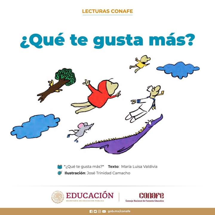 CONAFE_mx's tweet photo. Aquí encontrarás mil cosas ⛵ para imaginar. Tendrás todos los sueños🤴🏻que podrás alcanzar. "¿Qué te gusta más?" es un cuento 📖 escrito por María Luisa Valdivia de nuestra Colección "Para Empezar a Leer".
Haz clic:
https://t.co/Y7HTqmmftF
#EditorialConafe https://t.co/uC3z8qpVxm