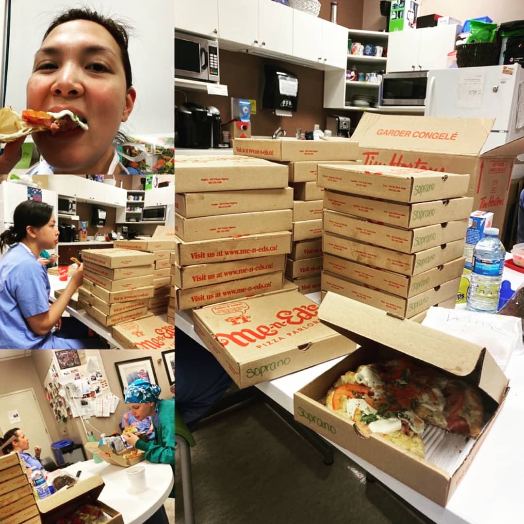 Over this past week we sent out another round of 160 pizzas to the nightshift crew at Burnaby General, Eagleridge Hospital, Langley Memorial &amp; Royal Columbian. Thanks to all our amazing healthcare workers! ♥️ <a href="/SaputoInc/">Saputo</a>