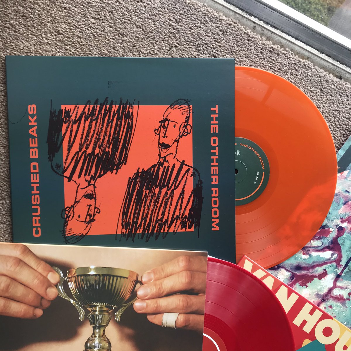 Copies of <a href="/CrushedBeaks/">Crushed Beaks</a>’ The Other Room 🍊 vinyl are available from <a href="/BanquetRecords/">Banquet Records</a> <a href="/normanrecords/">Norman Records</a> or <a href="/Junorecords/">Juno Records</a> here: smarturl.it/crushedbeakstor

Support record shops if you can🧡

#RSD2020 #RSDFillTheGap #RSD20 #RSD #RecordStoreDay