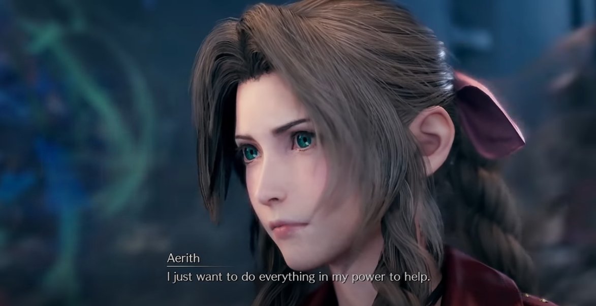 So I definitely thing that the key to avoid Aerith from walking into the same path is for Cloud to realize what it entails, and to actively try to see what Aerith may be withholding from him at every turn. 
