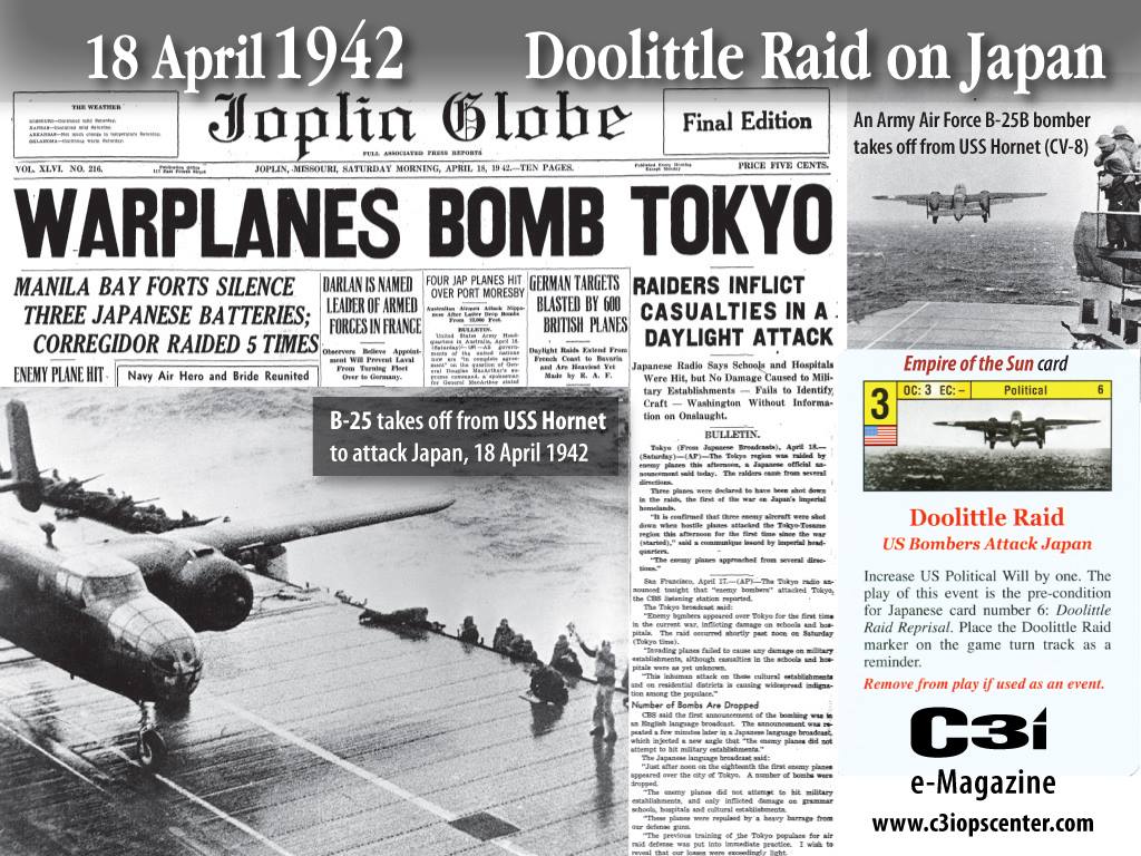 Rodger Macgowan 18 April 1942 Ww2 The Doolittle Raid On Japan Us Warplanes Bomb Tokyo Empire Of The Sun Enemy Coast Ahead Markherman54 C3i Rbmstudiollc Doolittle T Co Wczsnalipo Twitter