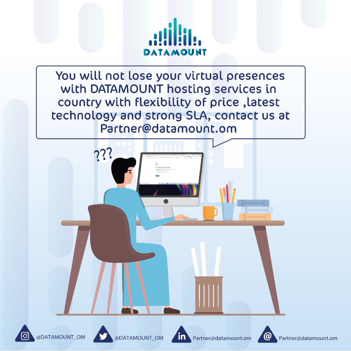 JADCEOLD's tweet photo. Disappearance of international hosting services provider increase on the last three years because of high competition and other various reasons. We hope you will not face one of them. Local hosting is much safer
#local_hosting
#Oman https://t.co/P8tBbJxRiA