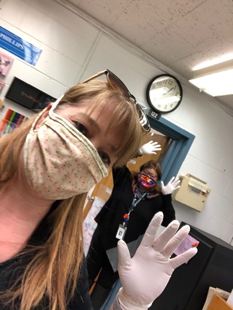 Hello from Mrs. Phillips and Mrs. McNeice! We were in the school this week working and practising our social distancing.  The school was too quiet and we are definitely missing all of our Mustangs.  Hope to see everyone soon.  Stay safe!