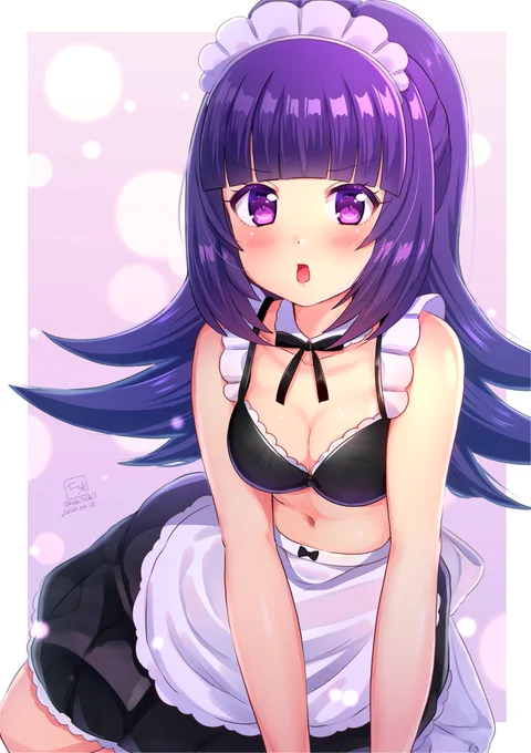 水着メイドしゅうか
遅くなりましたが良かったら見てね~~💜☺️肌の塗りが良い感じ

#らび描き 